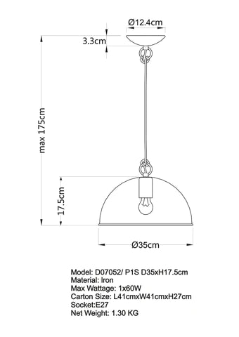 Acid Copper Wash Dome