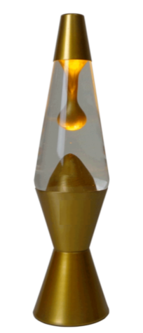 Lava Lamp Metallic Gold Lava and Base