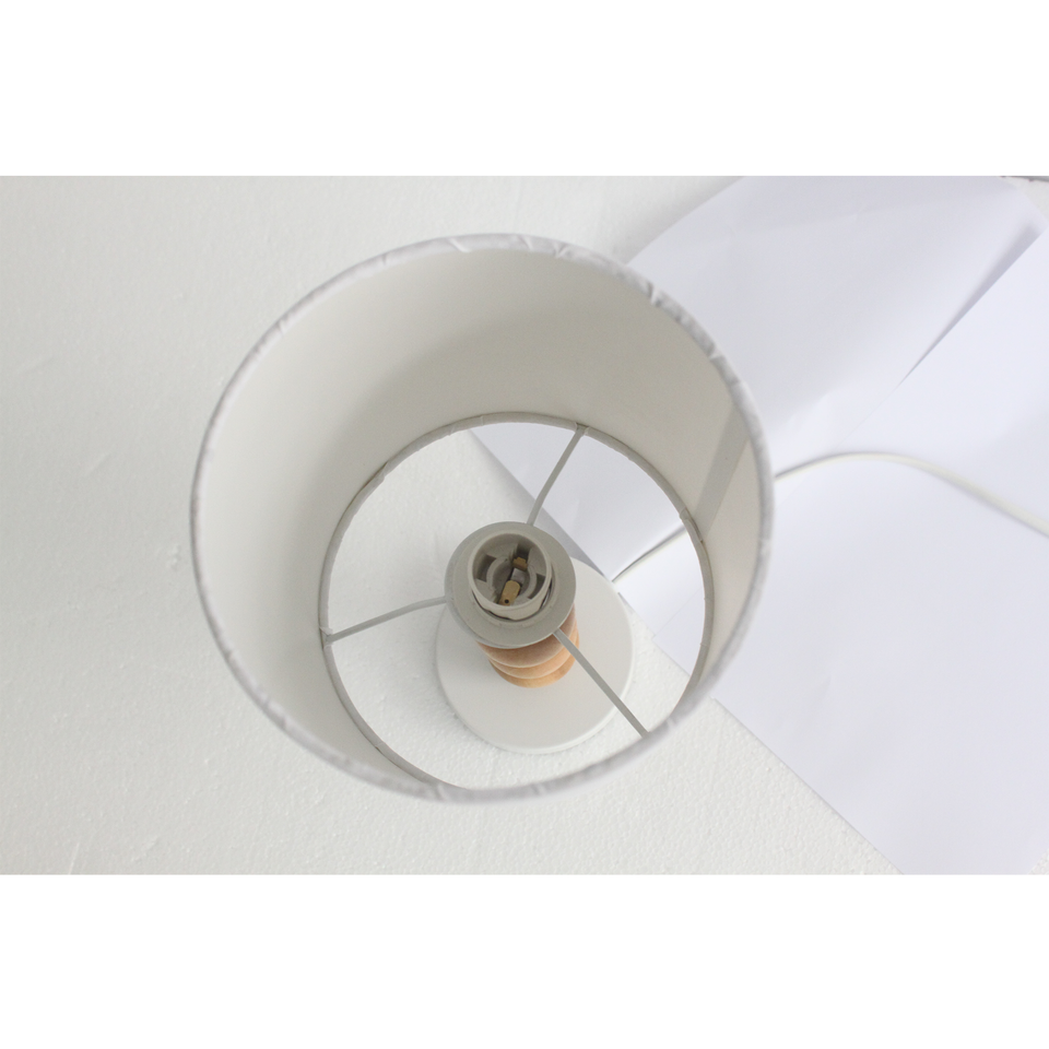 Cara Table Lamp - White