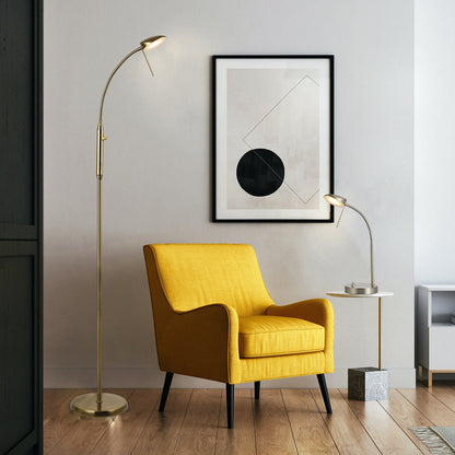 Jella LED Floor Lamp - Antique Brass