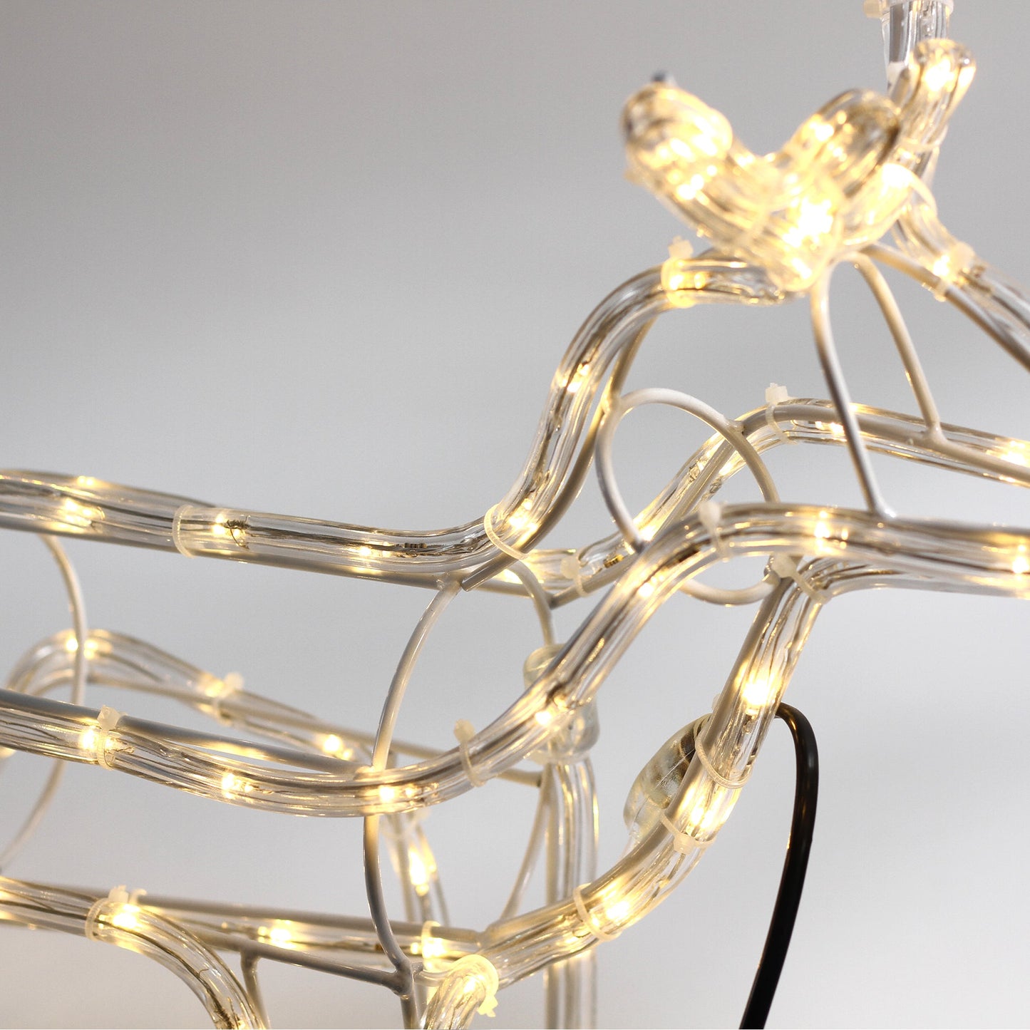 3d Illuminated LED Reindeer Family With Motor | Three Colour Options