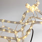 3d Illuminated LED Reindeer Family With Motor | Three Colour Options