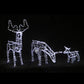 3d Illuminated LED Reindeer Family With Motor | Three Colour Options