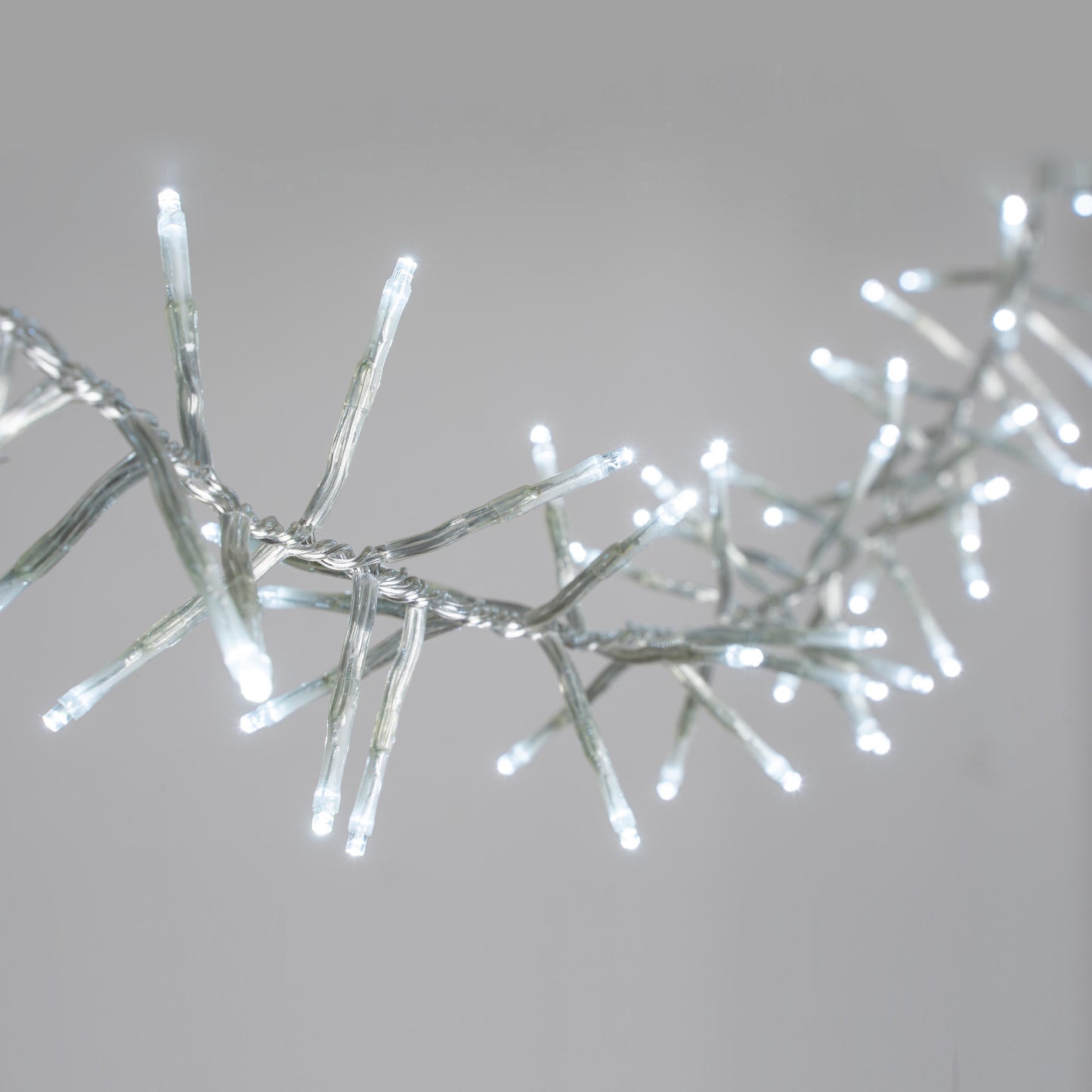 720 LED Cluster Light Chain - Clear Cable - 3 Colour Options