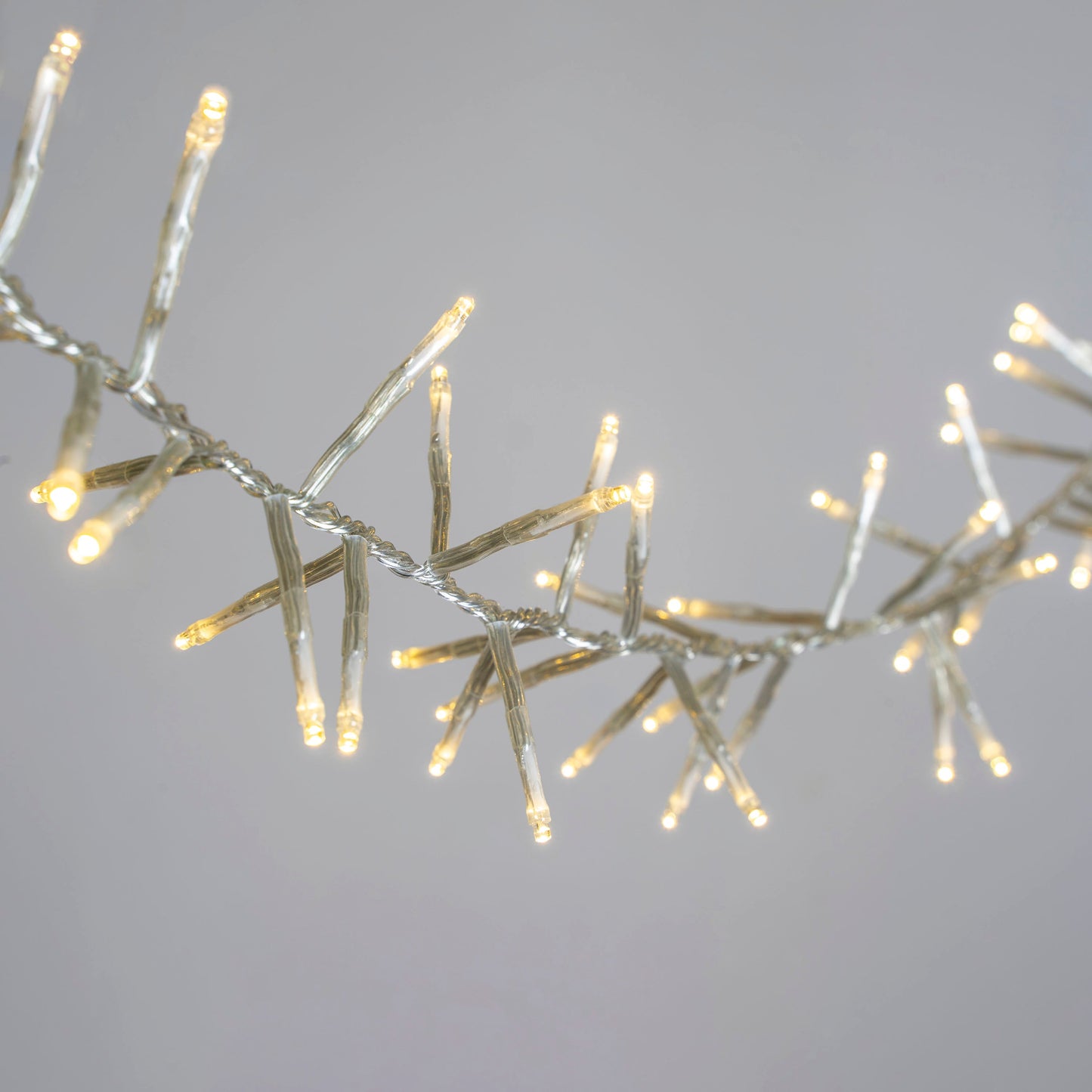 720 LED Cluster Light Chain - Clear Cable - 3 Colour Options