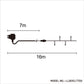 720 LED Cluster Light Chain - Clear Cable - 3 Colour Options