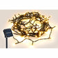 Solar 420 LED Fairy Light Chain - Dark Green Cable - 30m - 4 Colour Options