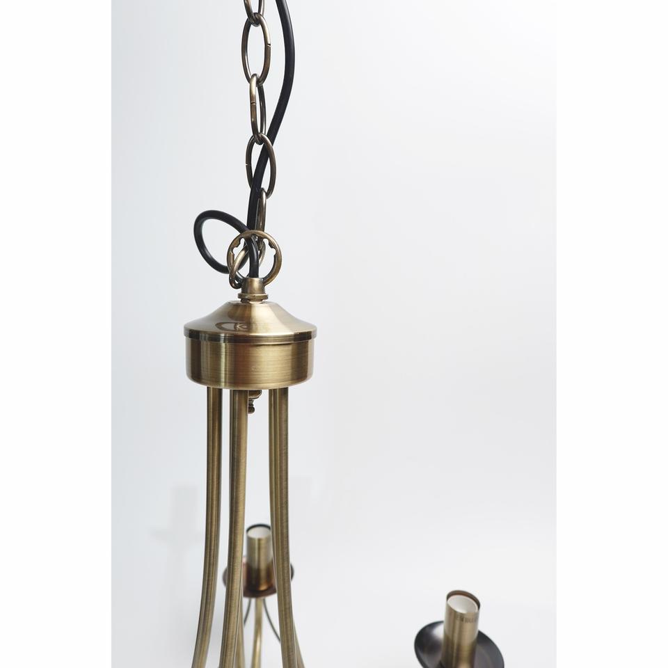 Zanzibar Chandelier Light - Antique Brass