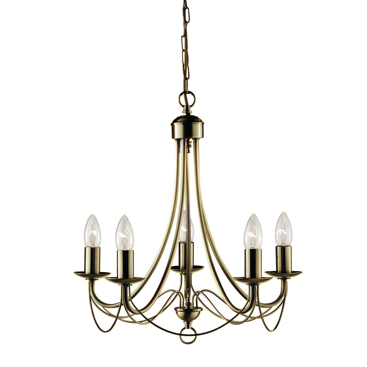 Zanzibar Chandelier Light - Antique Brass