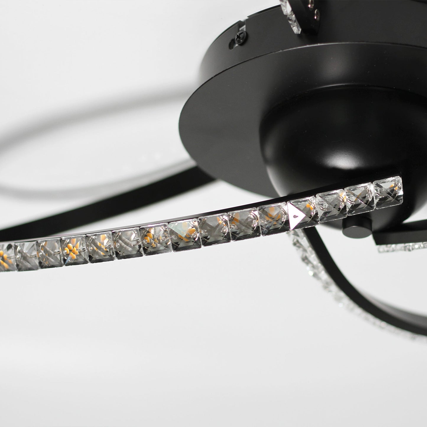 Irie Dimmable 3 Lights LED Ceiling Light - Black