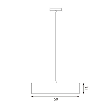 Mara Drum Pendant Light - Grey