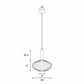 Tius Glass Pendant Light - Oval