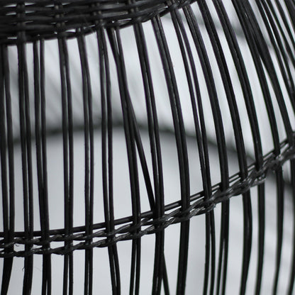 Shanen Rattan Pendant Light - Black / Natural
