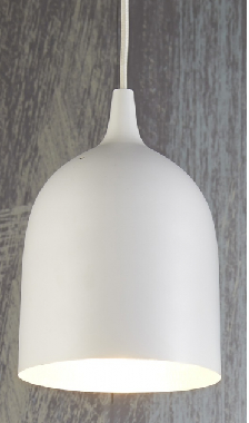 Lumi R White Silver Pendant