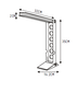 Lux Fold 7 Watt LED Desk Lamp Silver