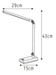 Lux Reach 4 Watt LED Desk Lamp Red