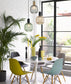 Maraca With Quadrilateral Segment Pendant Lights