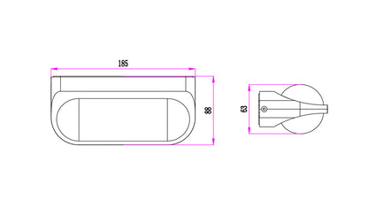 Marina LED Surface Mounted Up & Down Wall