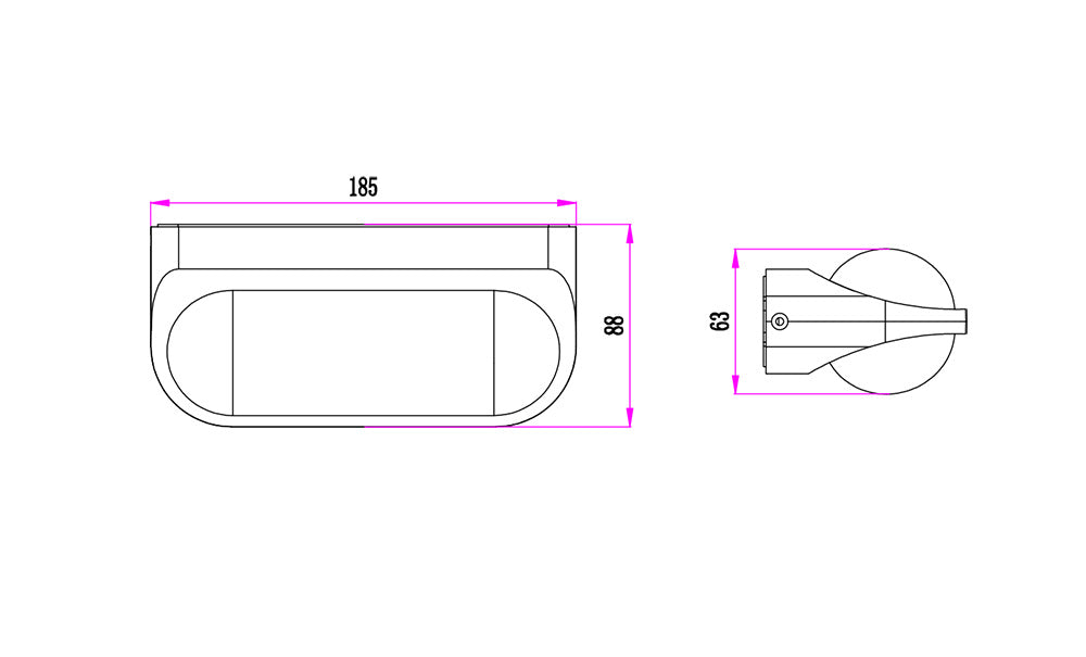 Marina LED Surface Mounted Up & Down Wall