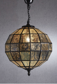 Mercury Glass Bronze Pendant