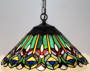 20 inch online glass pendant light