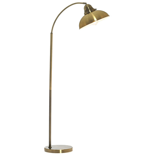 Manor Metal Floor Lamp - Weathered Brass