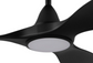 Noosa - 101cm Matt Black with LED Light Ceiling Fan