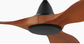 Noosa - 132cm Teak Matt Black Ceiling Fan