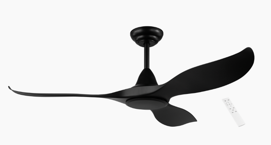Noosa - 132cm Matt Black Ceiling Fan