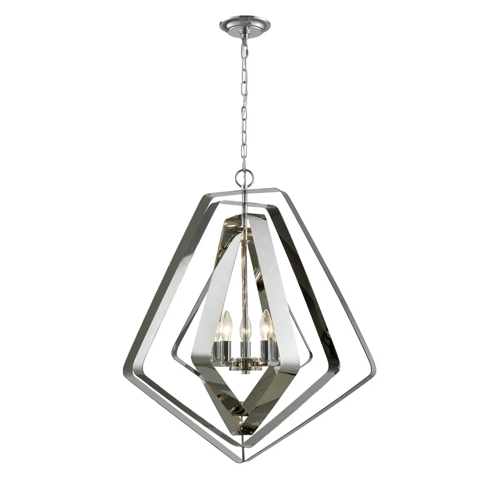 ORBITA: Bohemian Large Polished Nickel Hardware Pendant Light