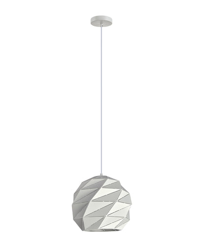 Origami Interior Dome Carved Iron Pendant