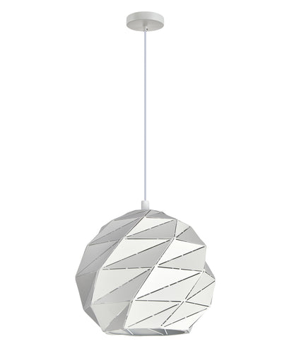 Origami Interior Dome Carved Iron Pendant