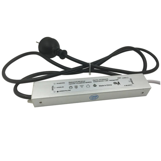 24V Waterproof Constant Voltage LED Drivers IP67 (30W)