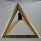 Rectangle Timber One Light Pendant