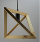 Rectangle Timber One Light Pendant