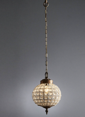 Palermo Extra Small Antique Brass Chandelier
