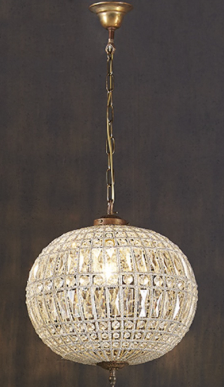 Palermo Small Antique Brass Chandelier