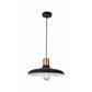 Pendant Es 40w Hal Matte Blk Dome With Copper Lampholder Cover Od400mm X H216mm 3m Cable Wty 1yr