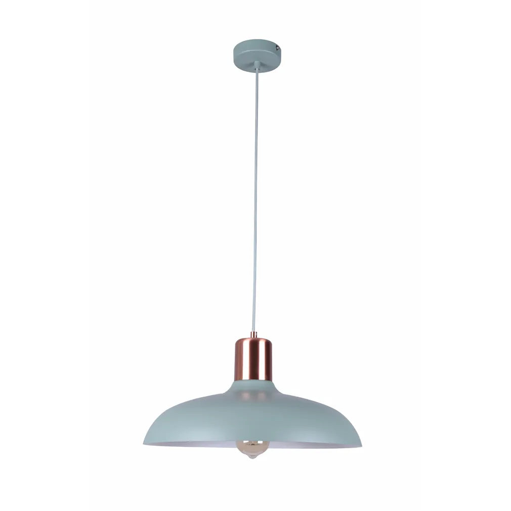 Pendant Dome With Copper Lamp Holder Cover