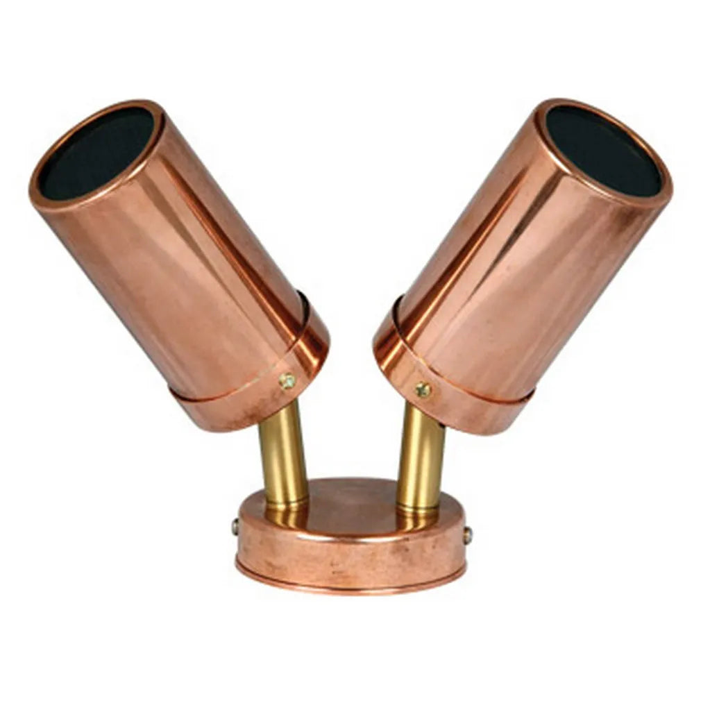 GU10 Exterior Wall Pillar Spot Lights (Light Weight Copper) IP54