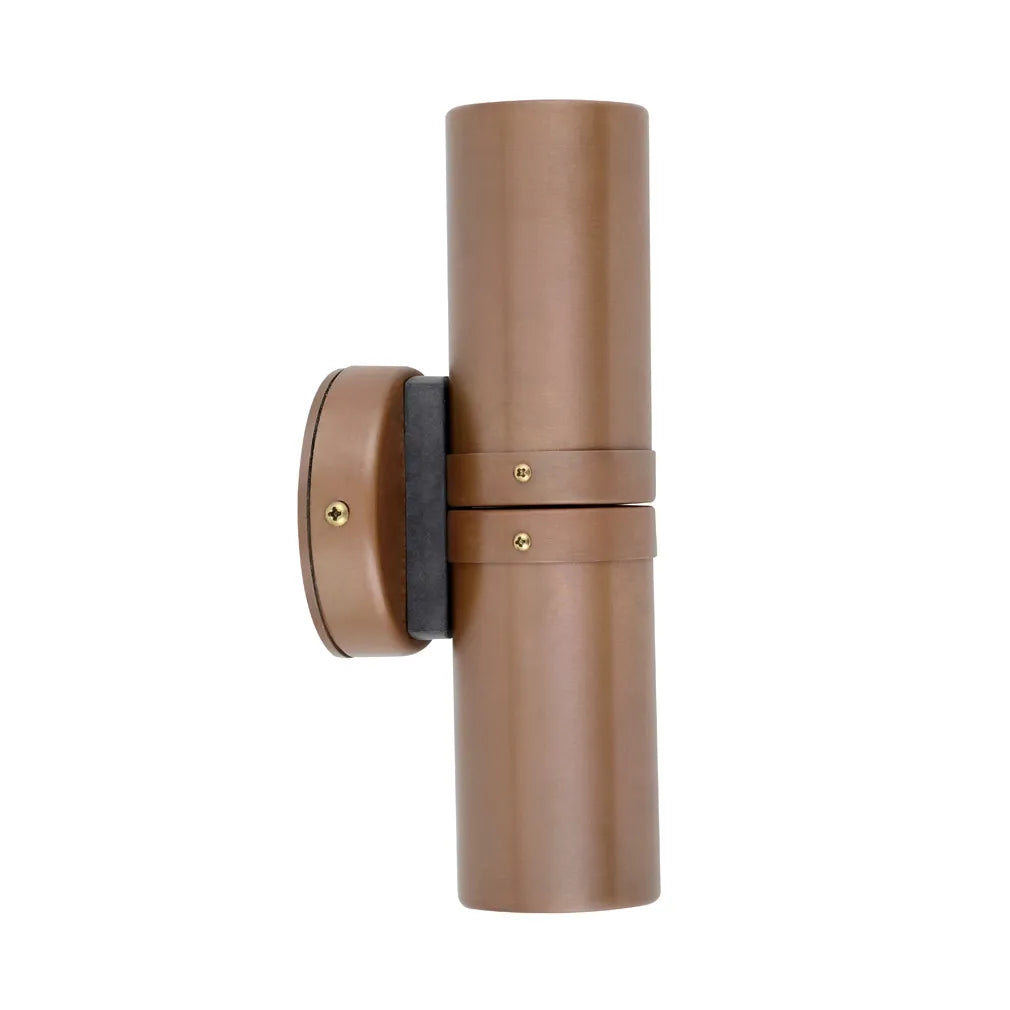 GU10 Exterior Wall Pillar Spot Lights (Aged Copper) IP54