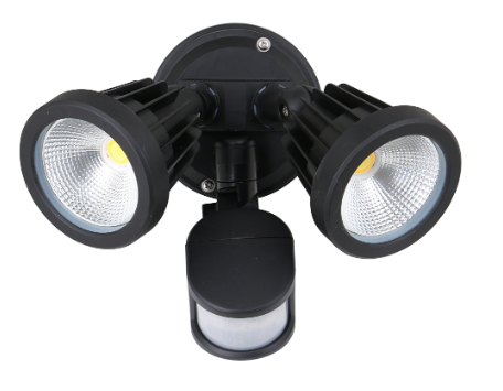 PHL ZIP Twin 30 Watt Poly Carb LED Spot Tri Colour Incl Sensor