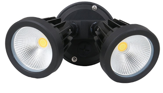 PHL ZIP Twin 30 Watt Poly Carb Tri Colour LED Spot Black/White