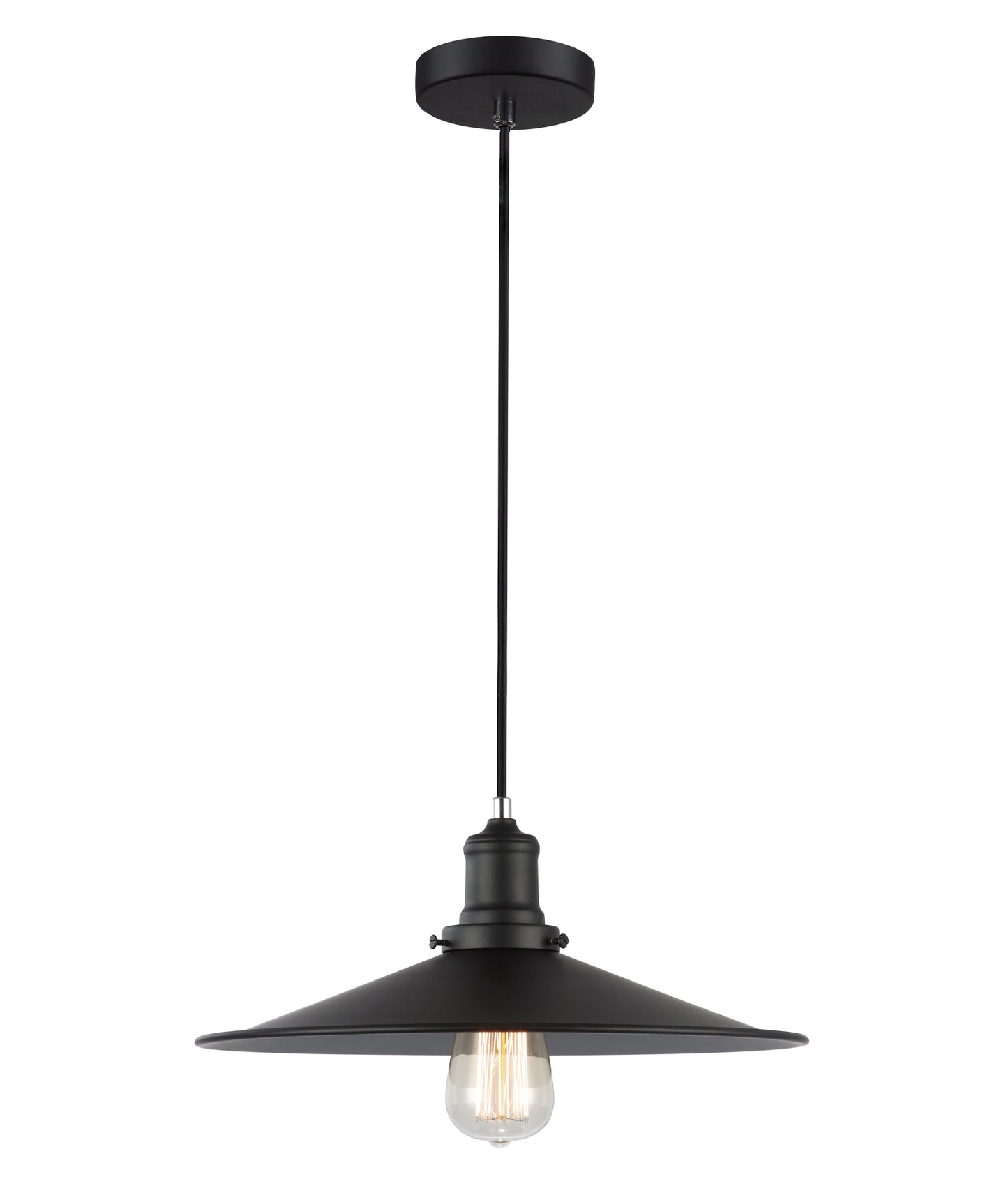 Piatto Black Industrial Pendant