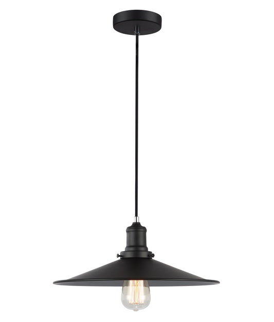 Piatto Black Industrial Pendant