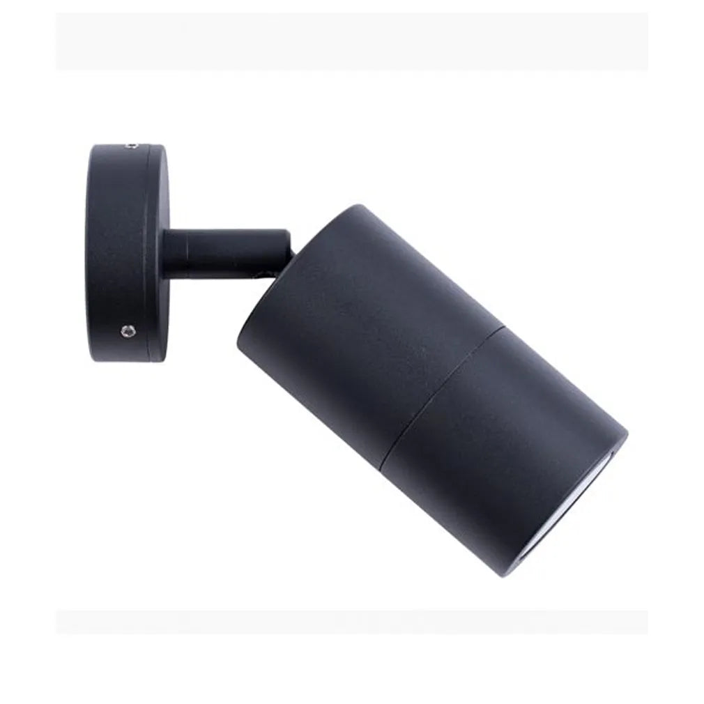 MR16 Exterior Wall Pillar Spot Lights (Black Aluminium) IP65