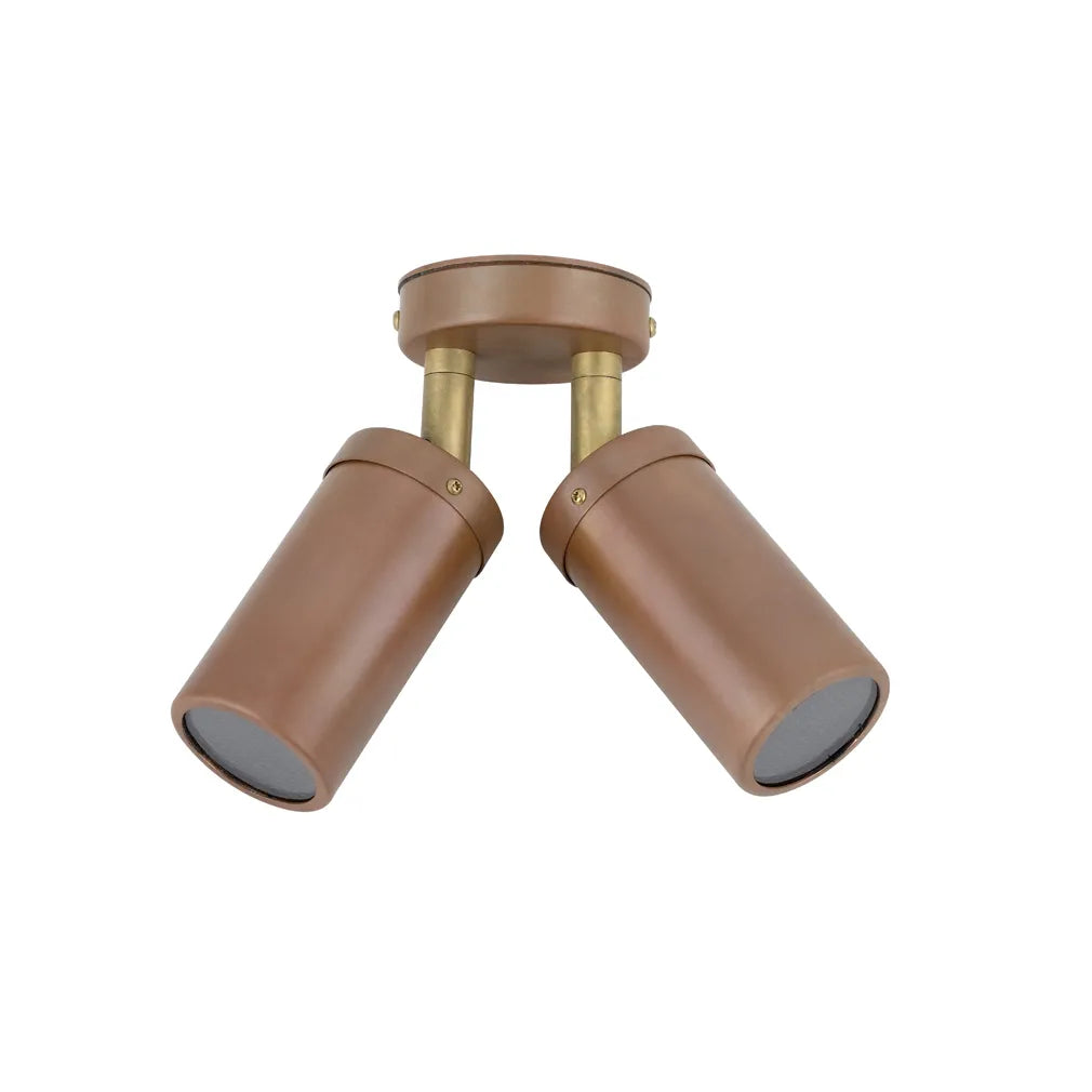 MR16 Exterior Wall Pillar Spot Lights (Aged Copper)