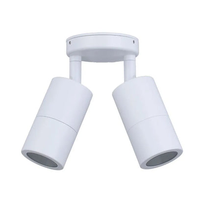 MR16 Exterior Wall Pillar Spot Lights (White Aluminium)