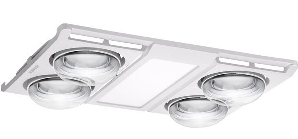 Heat fan best sale light combo