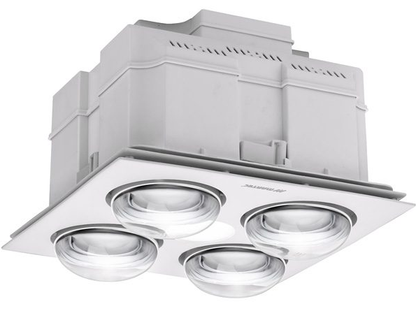 Profile forme LED Tri Colour 4 Heat Fan Light White Combo